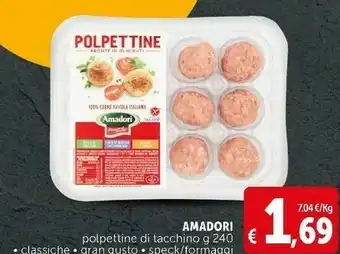 Deco Supermercati Polpettine con speck e formaggio gustose con carne di tacchino 240 g(ml) offerta