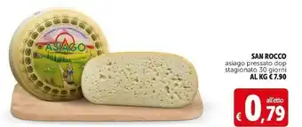 Deco Supermercati San rocco asiago pressato dop stagionato offerta