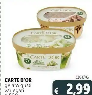 Deco Supermercati Carte d'or gelato affogato al cioccolato 500 g(ml) offerta