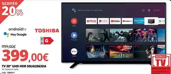 Brico Io Tv 50” uhd hdr 50ua2063da offerta