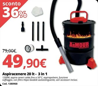 Brico Io Aspiracenere 20 lt - 3 in 1 offerta