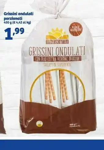 In'S Mercato Grissini ondulati con olio extra vergine di oliva 450 g(ml) offerta