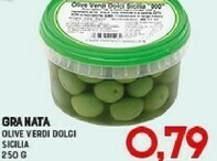 Gran Risparmio Granata olive verdi dolci sicilia offerta