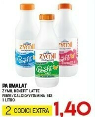 Gran Risparmio Parmalat - zymil benefit 1000 g(ml) offerta
