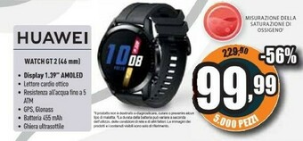 Unieuro Watch gt 2 3,53 cm (1.39") 46 mm amoled nero gps (satellitare) offerta