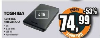 Unieuro Hard disk hdtb440ek3ca offerta