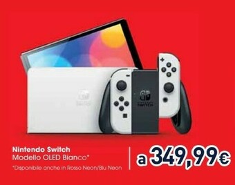Unieuro Switch modello oled bianco offerta