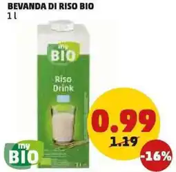 PENNY Bevanda di riso bio offerta