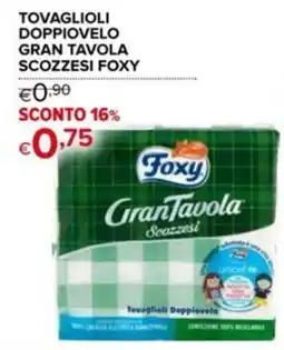 Iperal Tovaglioli doppiovelo gran tavola scozzesi FOXY offerta