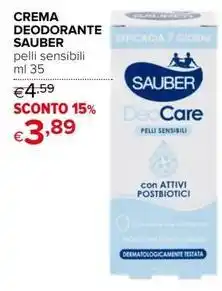 Iperal Crema deodorante SAUBER offerta