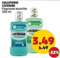 PENNY Collutorio listerine fragranze assortite offerta