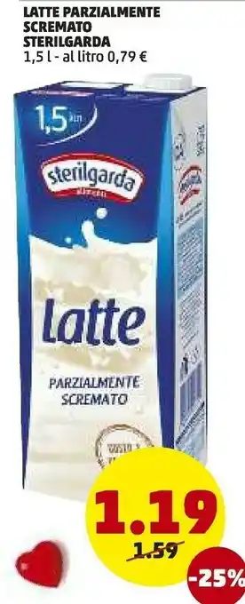 PENNY Latte parzialmente scremato 1.5 l offerta