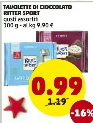 PENNY Tavolette di cioccolato 100 g offerta