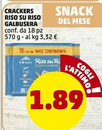 PENNY Crackers riso su riso 570 g offerta