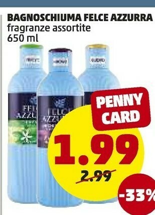 PENNY Bagnoschiuma offerta