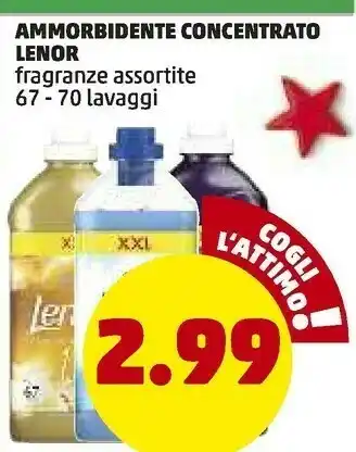 PENNY Lenor ammorbidente concentrato offerta