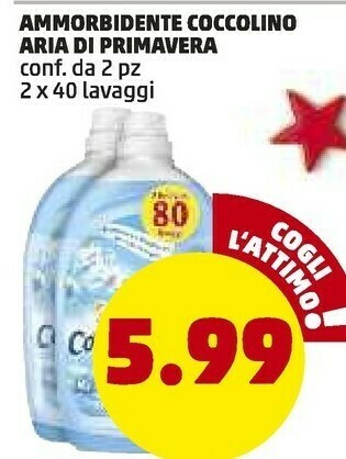 PENNY Coccolino ammorbidente aria di primavera offerta