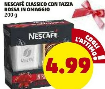 Classico con tazza rossa in omaggio