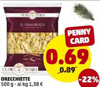 PENNY Cuor di terra - orecchiette 500 g(ml) offerta