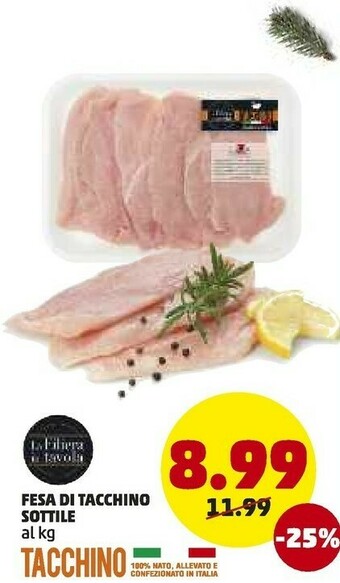 PENNY Fesa di tacchino sottile offerta