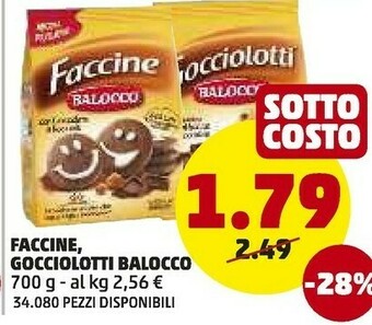 PENNY Faccine cioccolato e nocciole 700 g(ml) offerta
