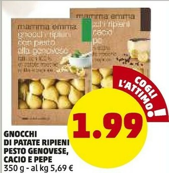 PENNY Gnocchi di patate ripieni pesto genovese offerta