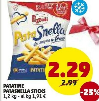 PENNY Patatine patasnella sticks offerta