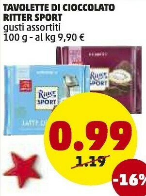 Ritter sport tavolette di cioccolati