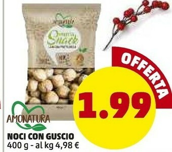 PENNY Amonatura noci con guscio offerta