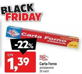 DPiù Real casa carta forno offerta