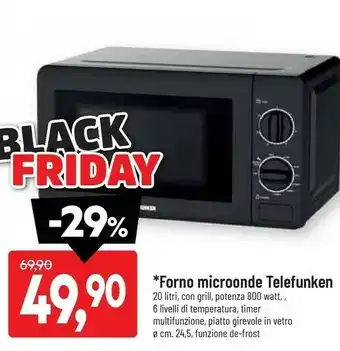 DPiù Forno micronde offerta