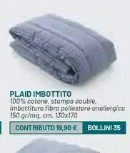 DPiù Plaid offerta