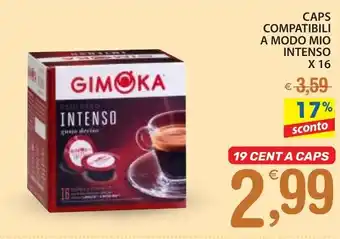 Qui Discount Caps compatibili a modo mio intenso offerta