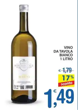 Qui Discount Vino da tavola bianco offerta