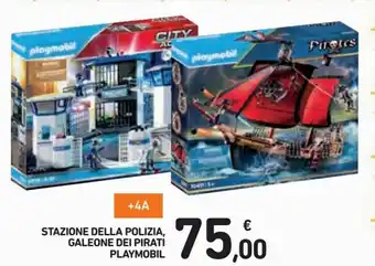Playmobil Stazione Della Polizia, Galeone Dei Pirati