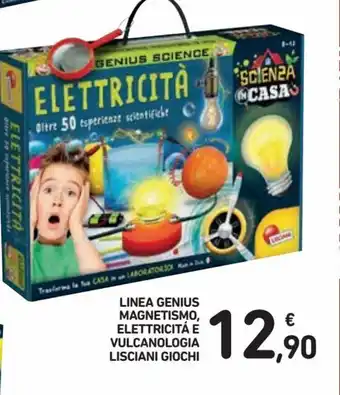 Spazio Conad Lisciani Giochi Linea Genius Magnetismo Elettricitá e Vulcanologia offerta