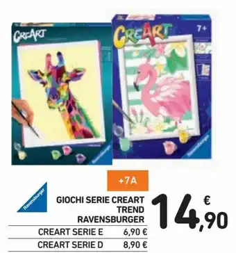 Spazio Conad Ravensburger Giochi Serie Creart Trend offerta