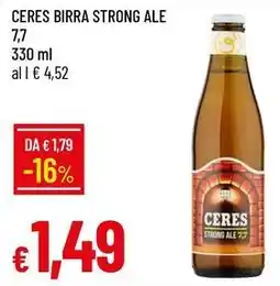 Galassia CERES Birra strong ale 7,7 offerta