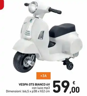 Vespa GTS Bianco 6V
