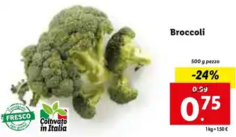 Lidl Broccoli 500g offerta