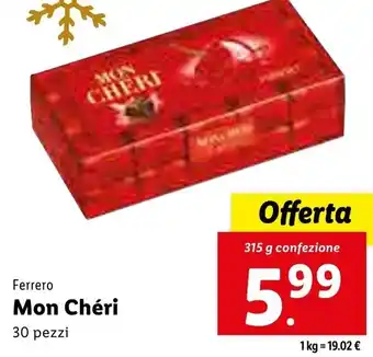 Lidl Ferrero Mon Chéri 315g offerta