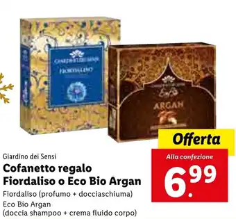 Lidl Giardino dei Sensi Cofanetto regalo Fiordaliso o Eco Bio Argan offerta