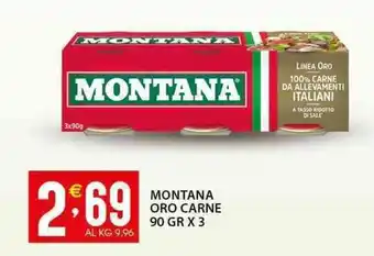 Sisa Montana oro carne offerta