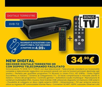 Euronics Decoder digitale terrestre offerta