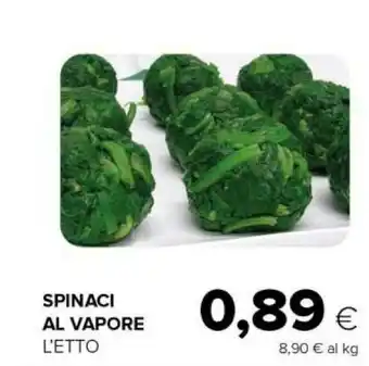 Tigre Spinaci al vapore offerta
