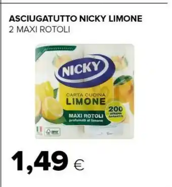 Tigre Nicky carta cucina limone offerta