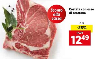 Lidl Costata Con Osso di Scottona offerta