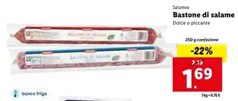Lidl Salumeo Bastone di Salame 250g offerta