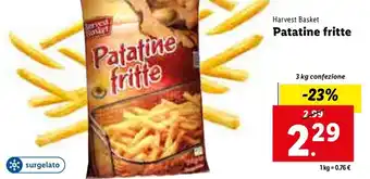 Lidl Harvest Basket Patatine Fritte 3kg offerta