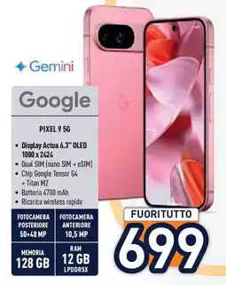 Unieuro Google PIXEL 9 5G offerta